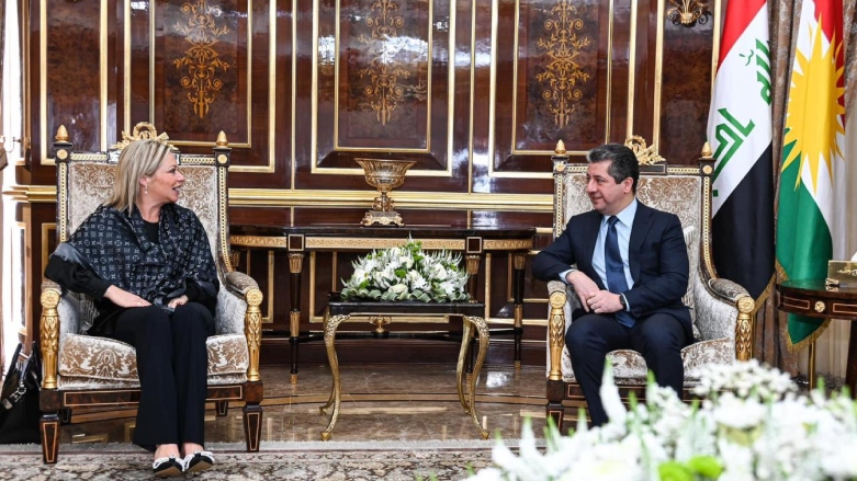 مەسرور بارزانى و جنین پلاسخارت: سنوورێک بۆ بۆردوومانەکانى سەر هەرێمى کوردستان دابنێرێت